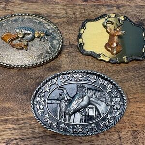 Raintree and Siskiyou vintage belt buckle lot